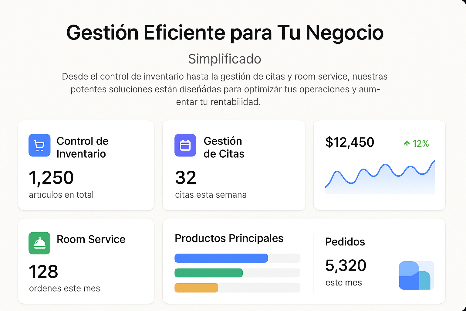 Dashboard principal del software de gestión de ControlInventario.com
